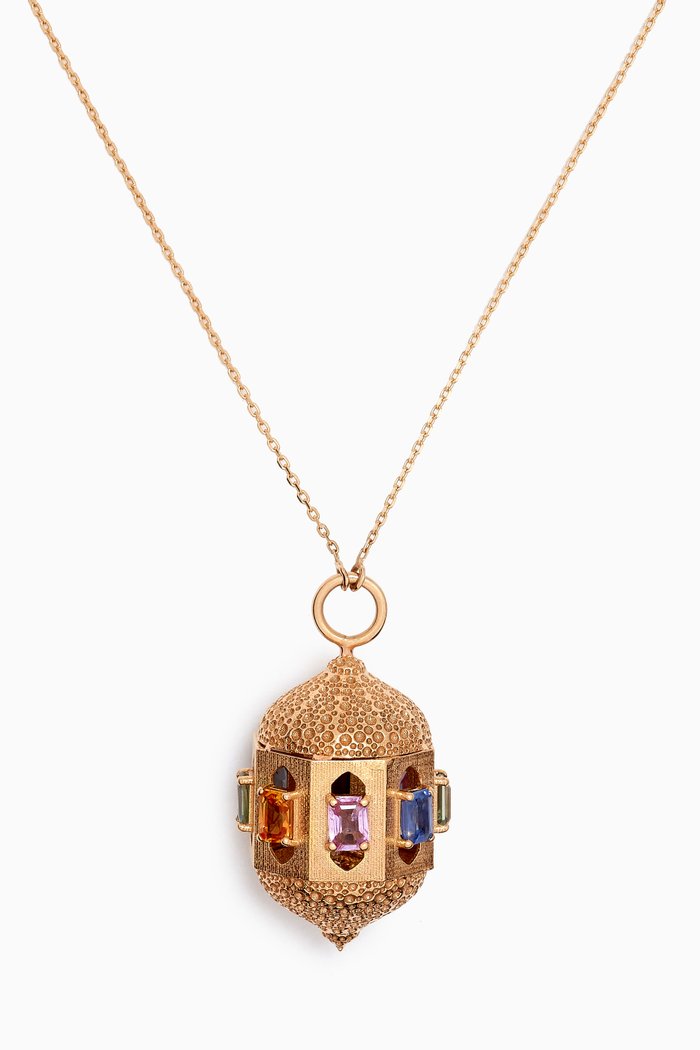 

Small Lantern Necklace in 18kt Yellow Gold