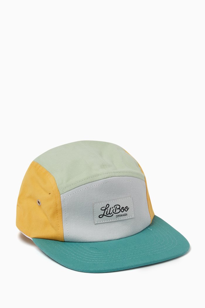 

Colour-block Retro Cap in Organic Cotton, Multicolour