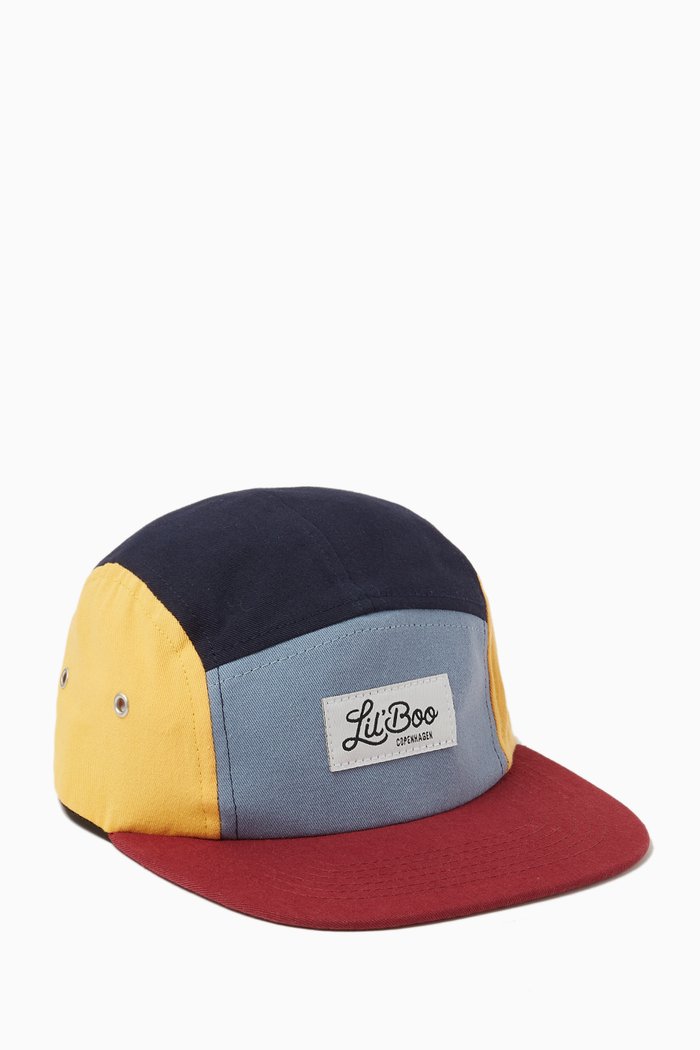 

Block Colour 5-panel Cap in Organic Cotton, Multicolour