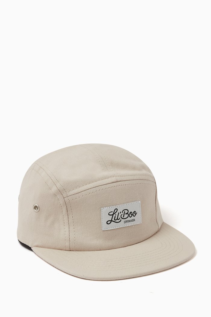 

Logo Patch 5-panel Cap in Organic Cotton, Grey