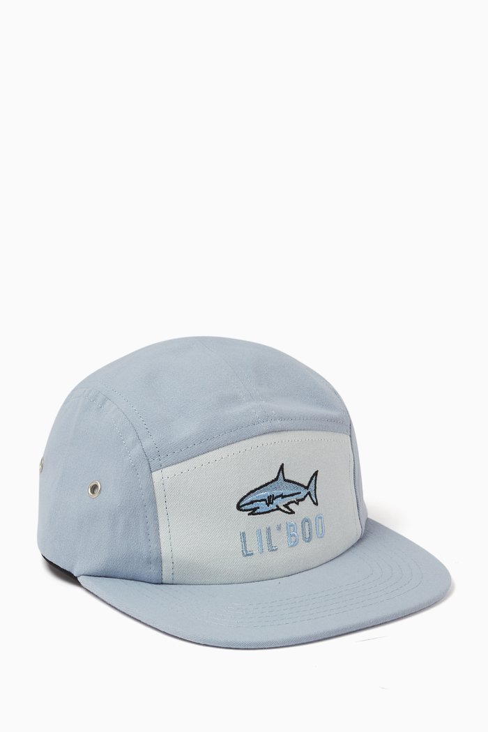 

Shark 5-panel Cap in Organic Cotton, Blue