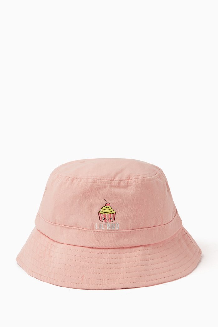 

Cupcake Bucket Hat in Organic Cotton, Pink