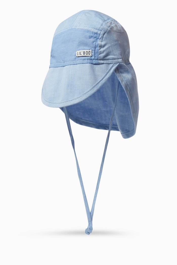 

Logo-patch Sun Cap in Cotton, Blue