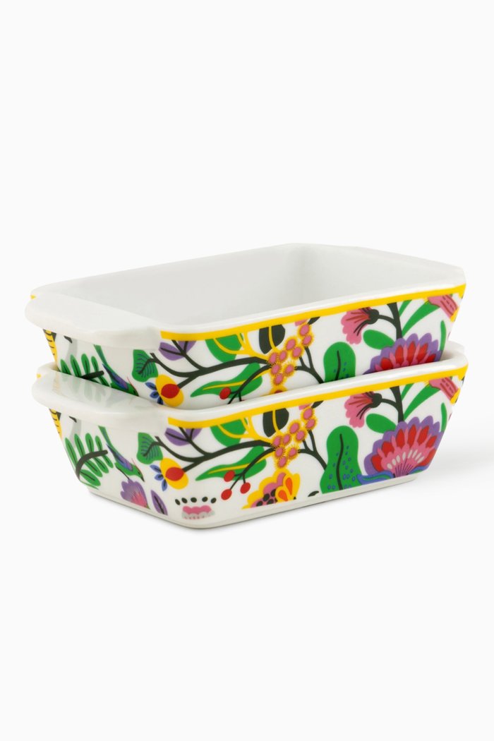 

Spring Blooms Dishes, Set of 2, Multicolour