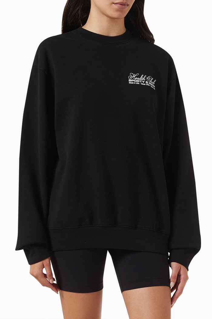 

Made in USA Sweatshirt in Cotton, Black