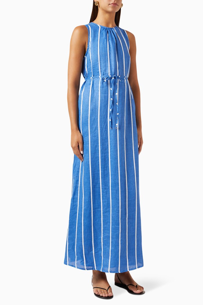 

Sommar Maxi Dress in Linen, Blue