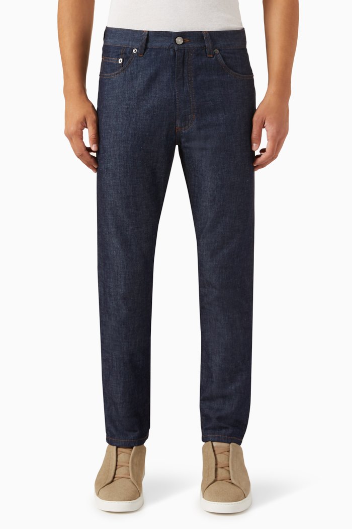 

Slim Fit Jeans in Denim, Blue