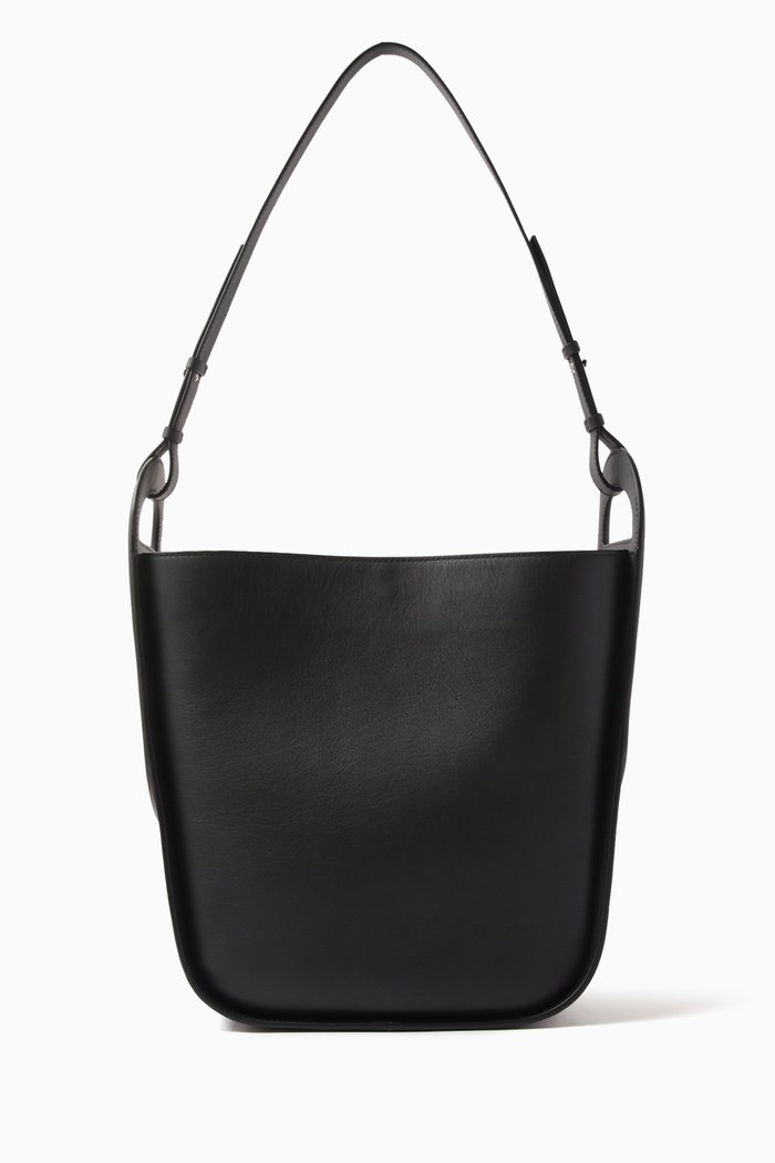 

Large Mode Travia Tote in Spanish Nappa Leather, Black