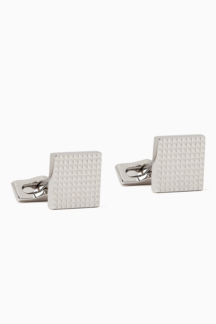 

Square Diamond Head Cufflinks in Palladium, Silver