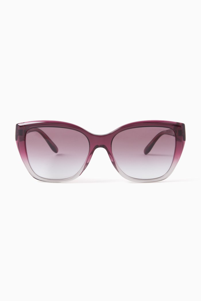 

Cat-eye Frame Sunglasses in Acetate, Purple
