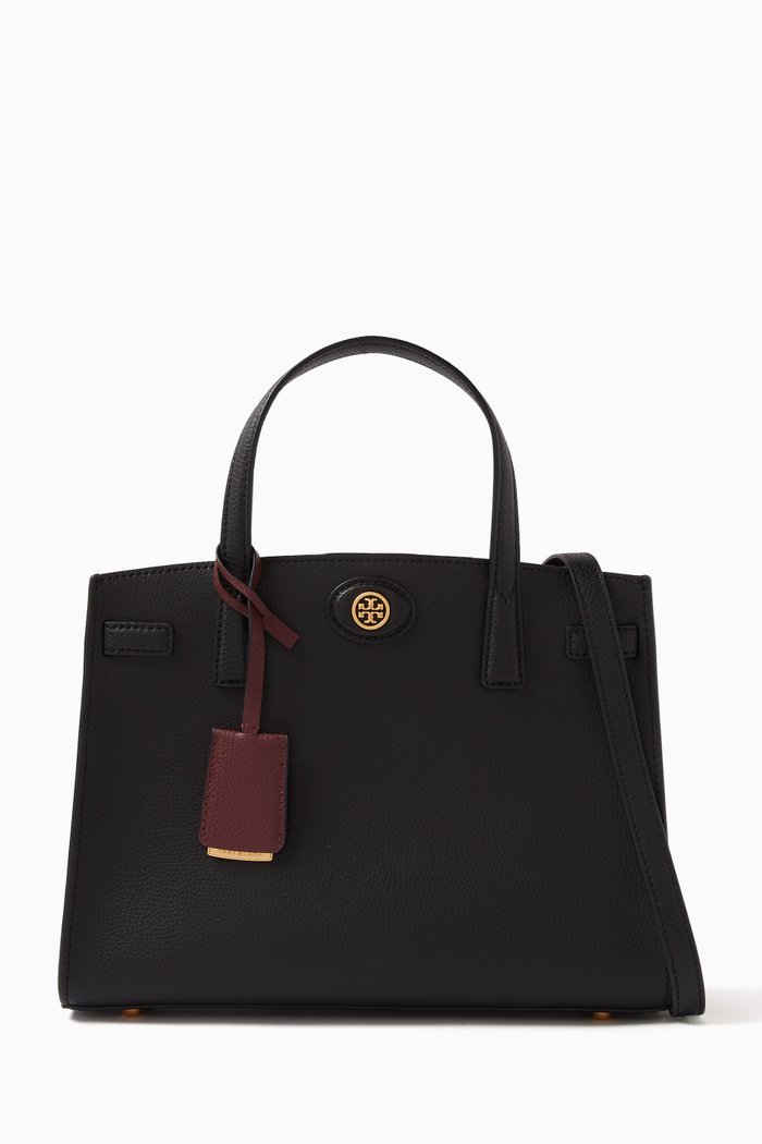 

Small Robinson Satchel in Leather, Black