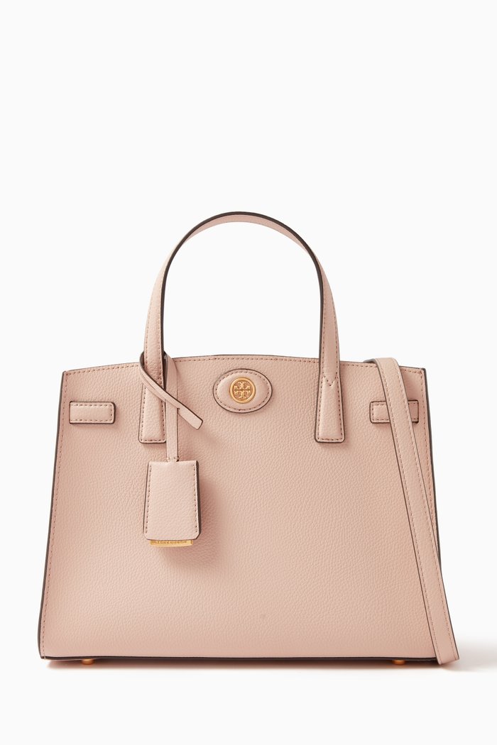 Small Robinson Satchel in Leather, Neutral