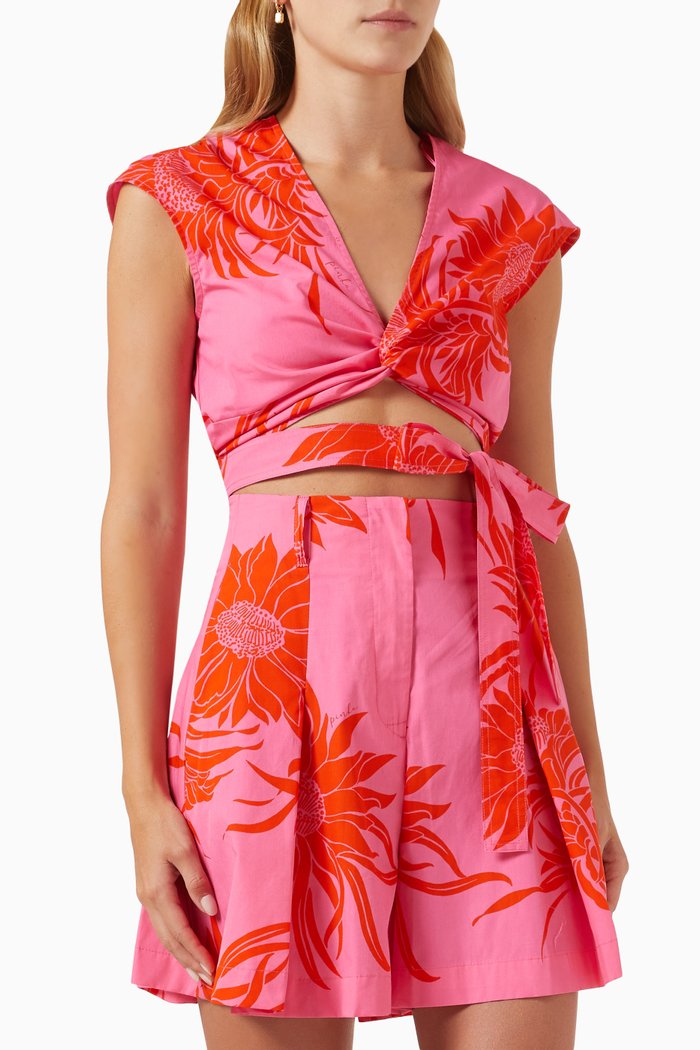 

Banale Crop Top in Cotton, Pink