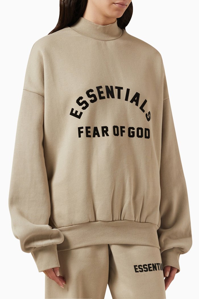 

Essentials Crewneck Sweatshirt in Fleece, Neutral