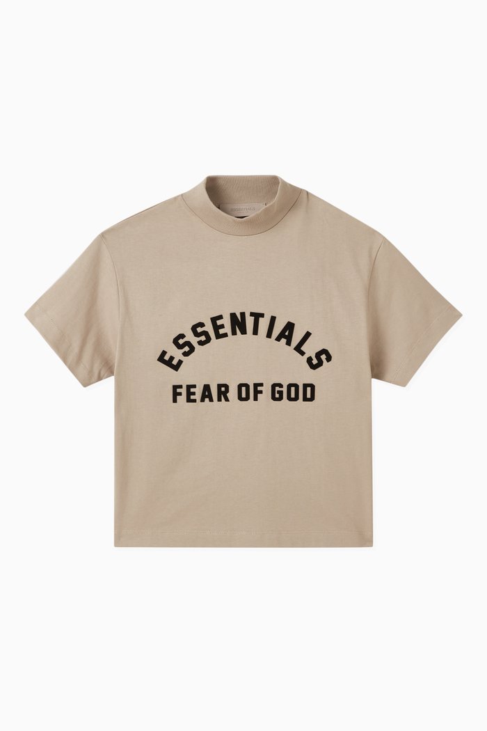 

Flocked Logo T-shirt in Cotton-jersey, Neutral