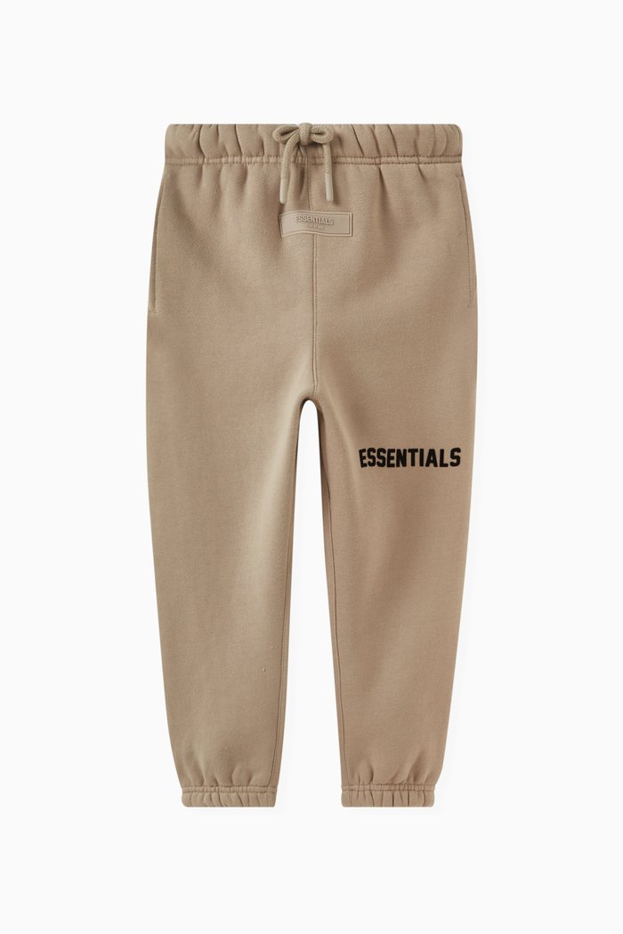 

Essentials Logo Sweatpants in Cotton Blend, Neutral