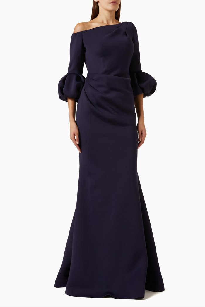 

Off-the-shoulders Dress, Blue