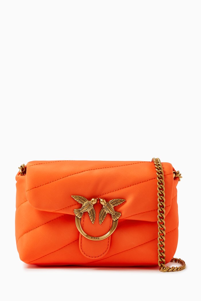 

Baby Love Puff Bag in Recycled Nylon, Orange