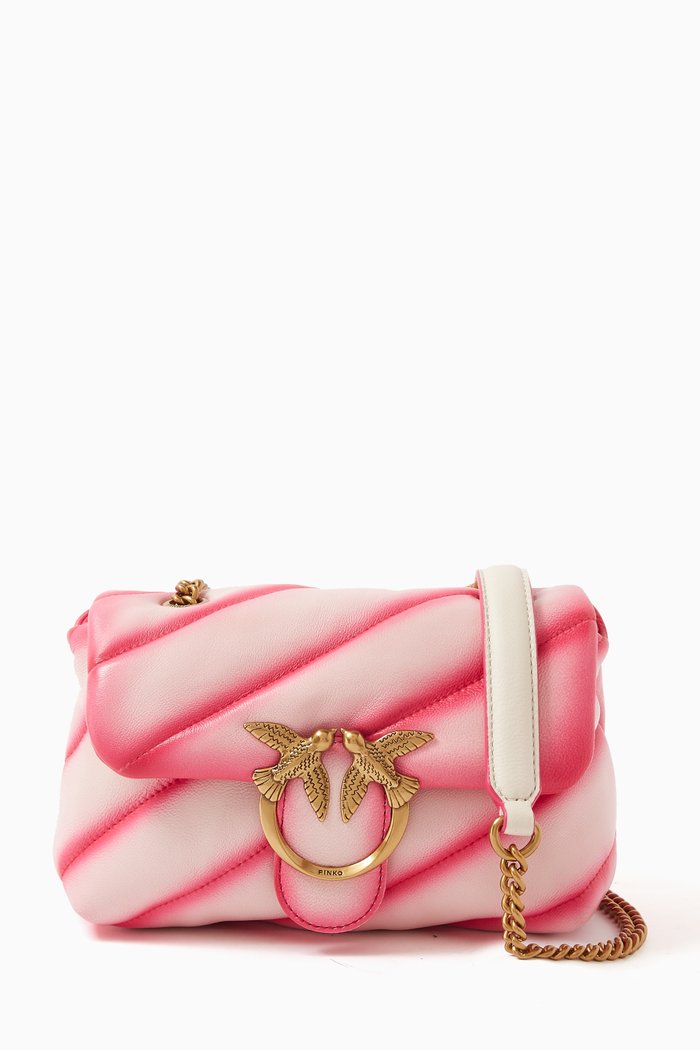

Mini Love Puff Bag in Maxi Quilt Nappa, Multicolour