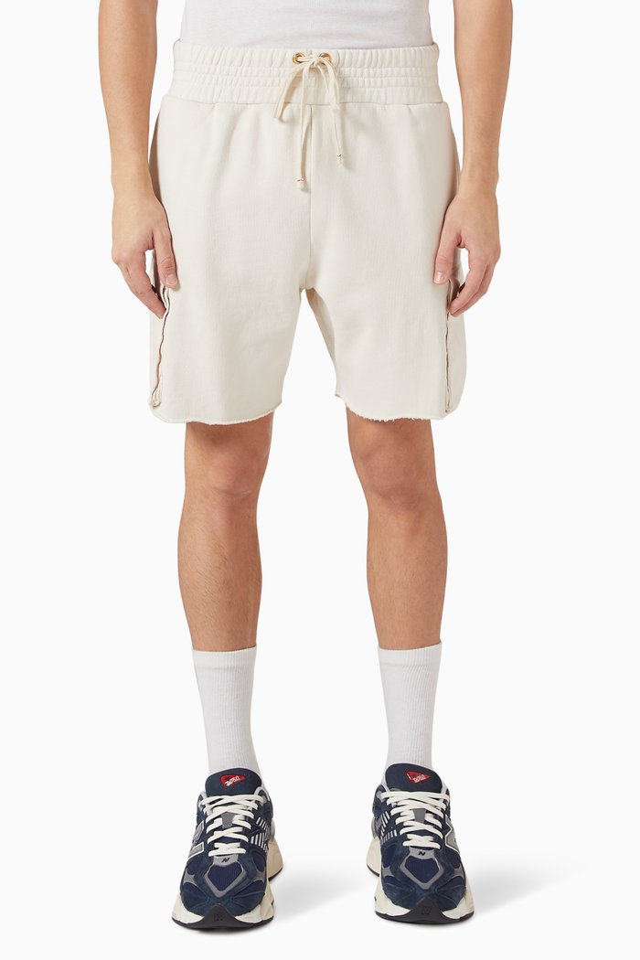 

Cargo Yacht Shorts in Fleece, White