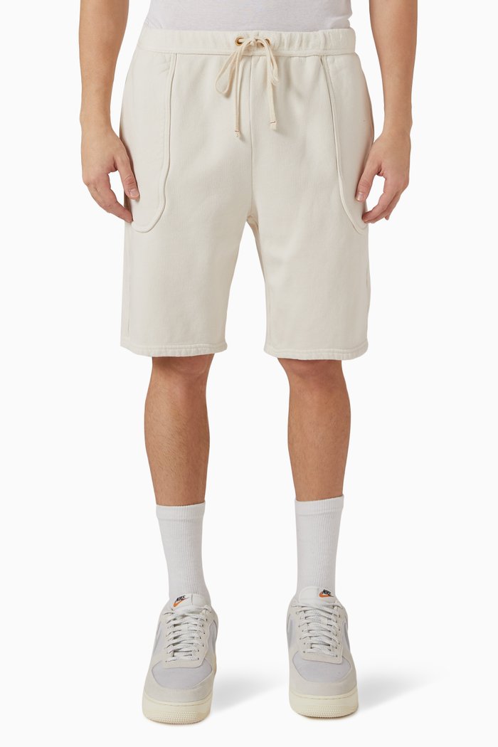

Invert Pocket Shorts in Fleece, White