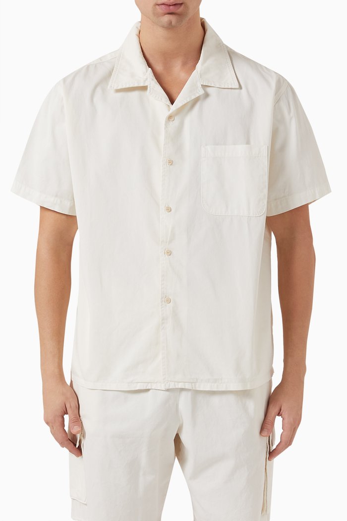 

Cuban Shirt in Cotton, Neutral