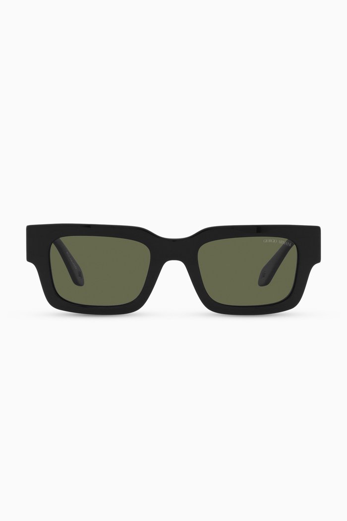 

D-frame Sunglasses in Acetate, Green