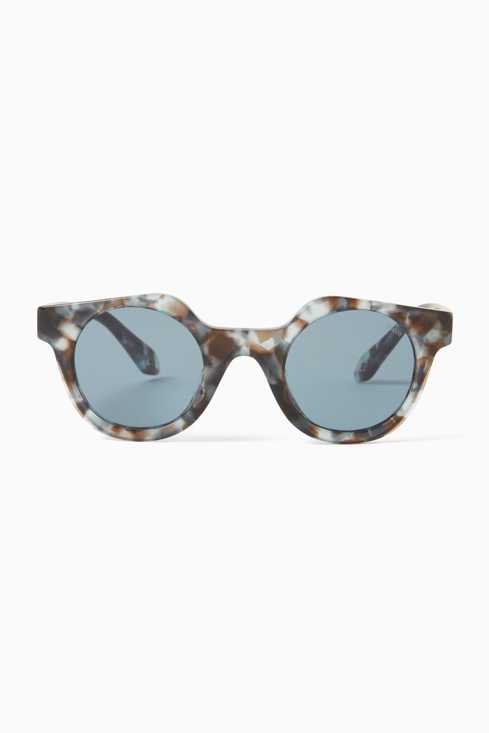 

Round Sunglasses in Acetate, Blue