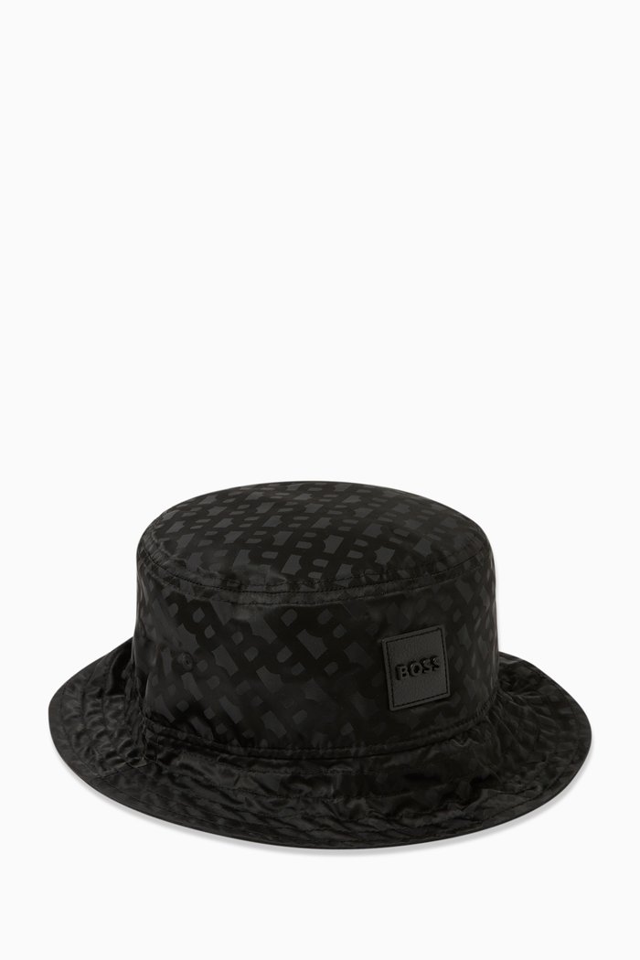 

Monogram Bucket Hat in Nylon, Black