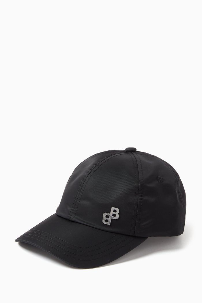 

Monogram Rivet Baseball Cap in Water Repellent Nylon, Black