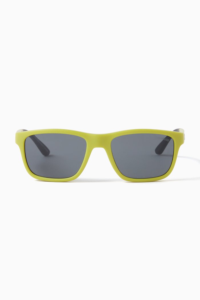 

D Frame Sunglasses in Acetate, Grey