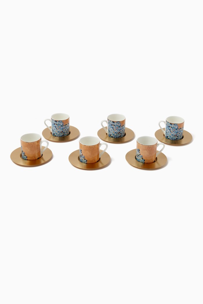 

St. Tropez Espresso Cups in Porcelain, Blue
