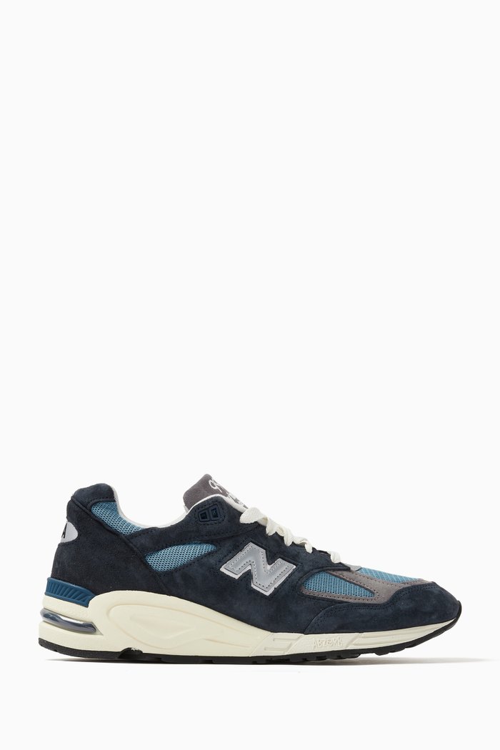 

MADE in USA 990v2 Core Sneakers in Suede & Mesh, Blue