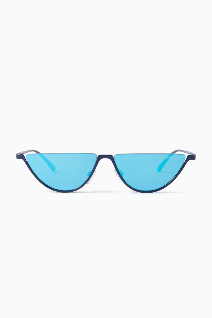 

D-frame Sunglasses in Metal, Blue