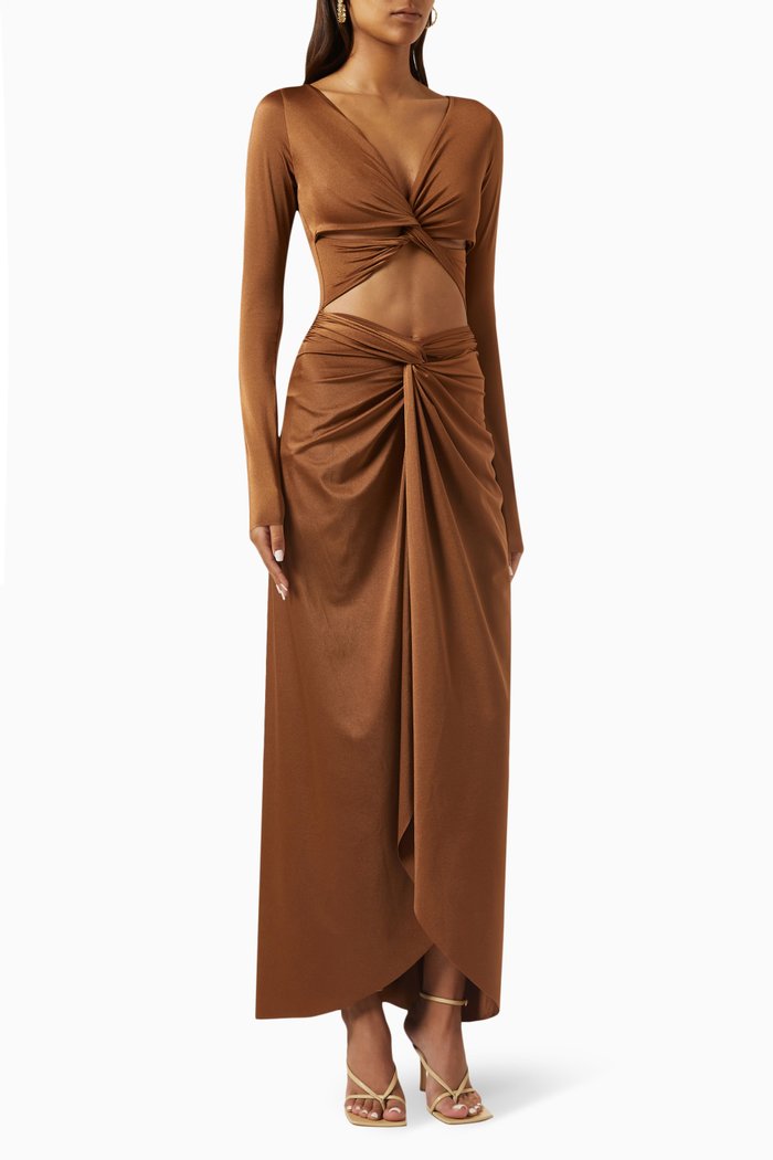 

Merak Maxi Dress, Brown