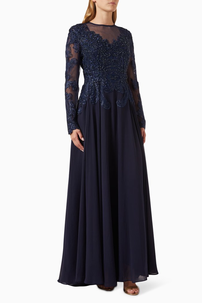 

Beaded Gown, Blue