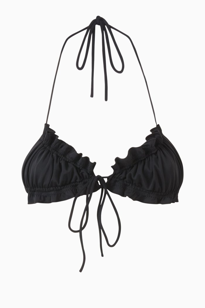 

The Regina Bikini Top, Black