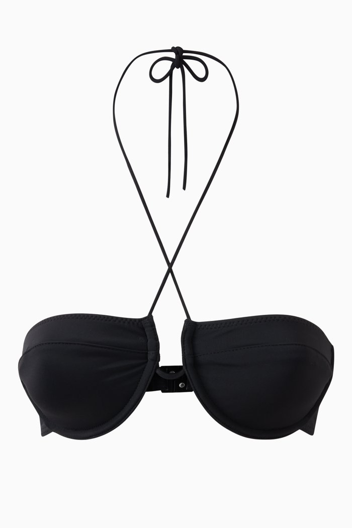 

The Adriana Bikini Top, Black