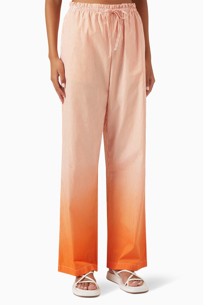 

The Allegra Pants in Cotton-shirting, Orange