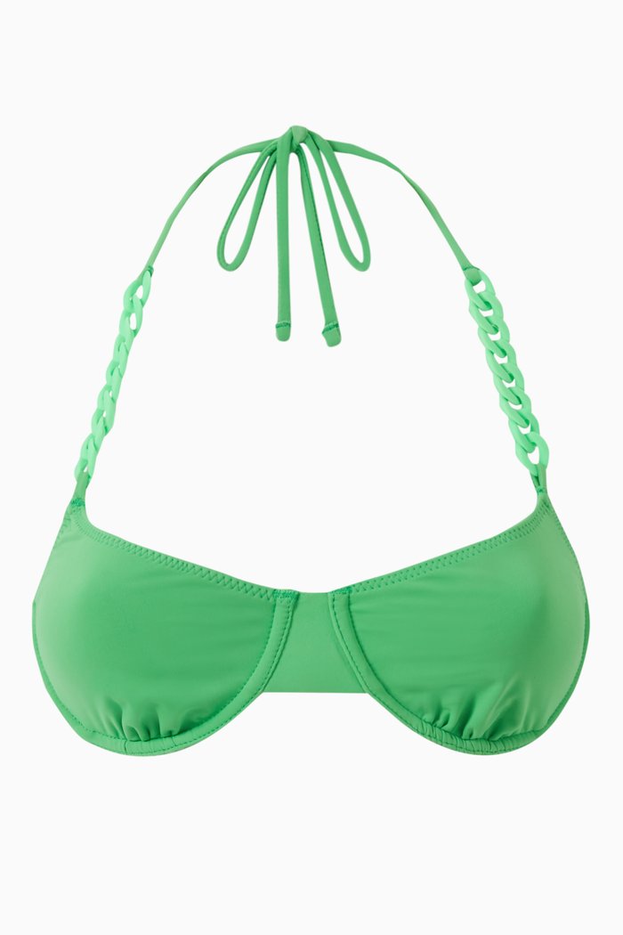 

The Eva Tie Bikini Top, Green