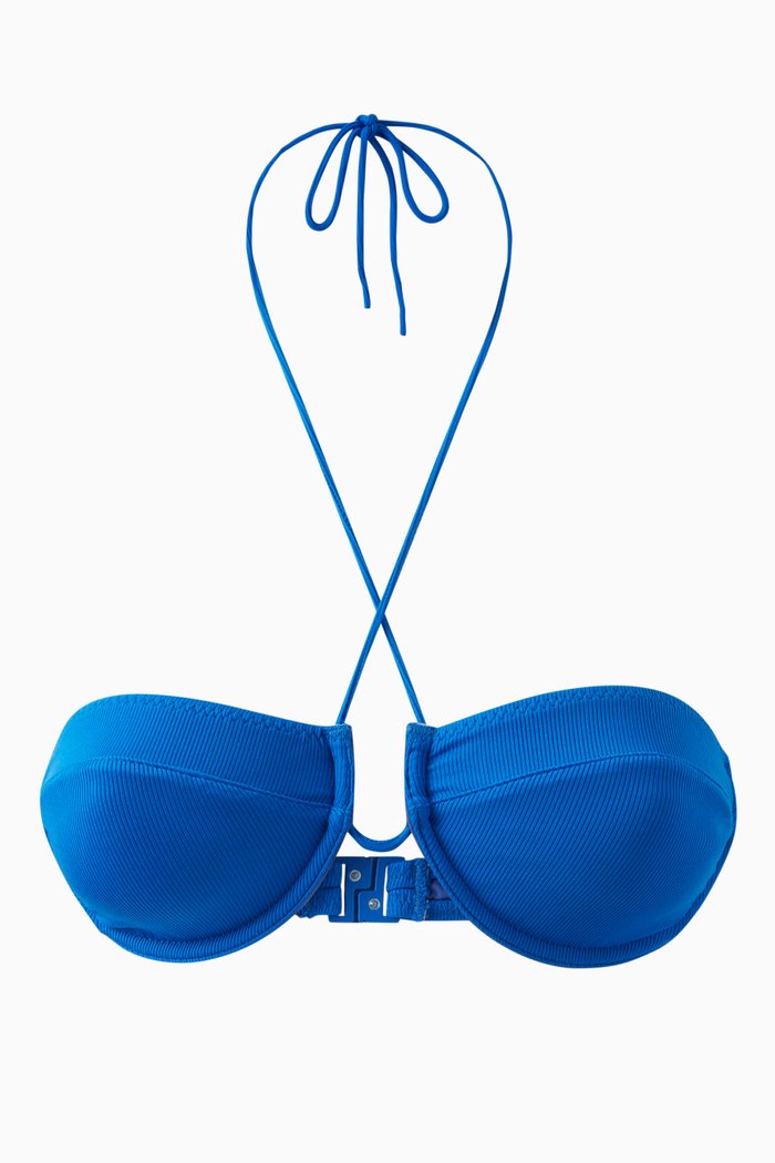 

The Adriana Bikini Top, Blue