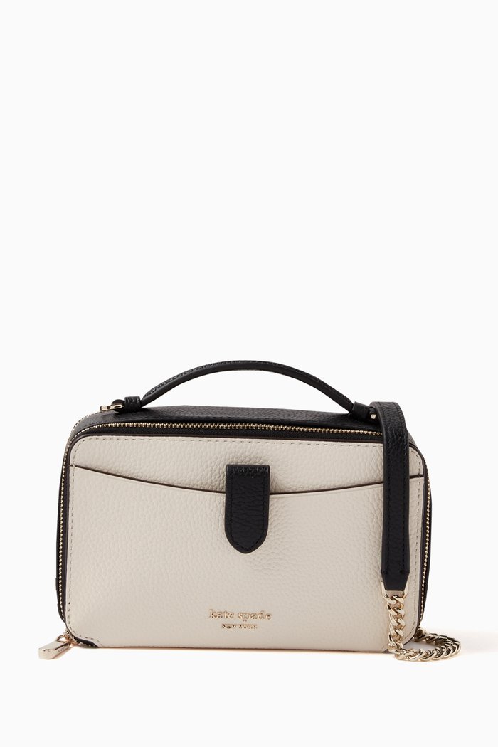 

Hudson Crossbody Bag in Pebbled Leather, Multicolour