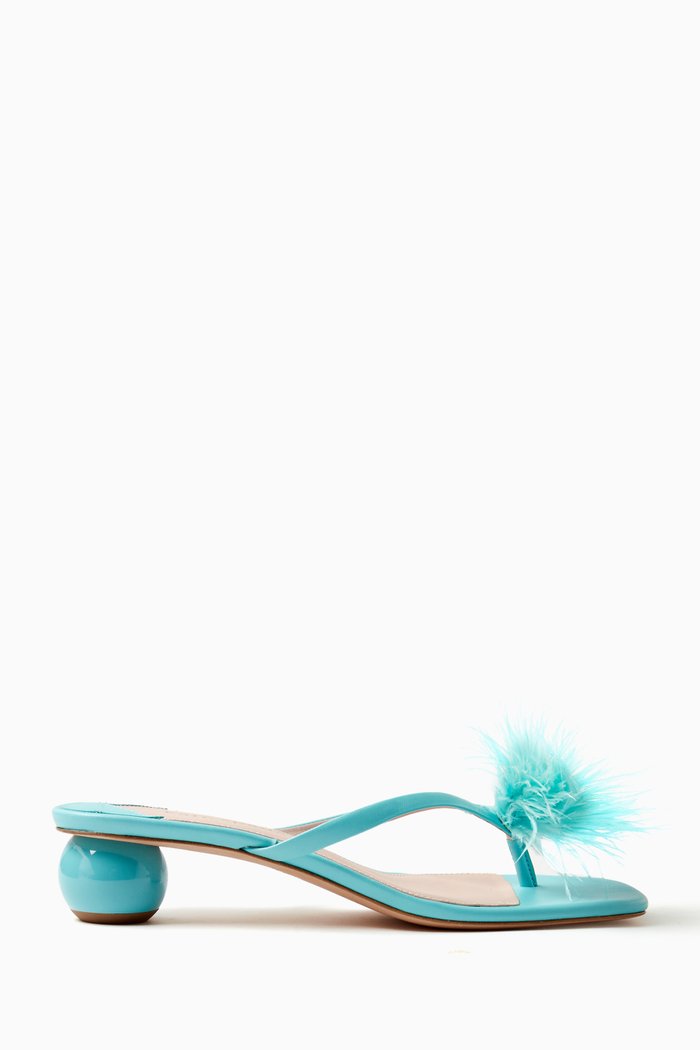 

Bahama Sphere 40 Sandals in Leather, Blue