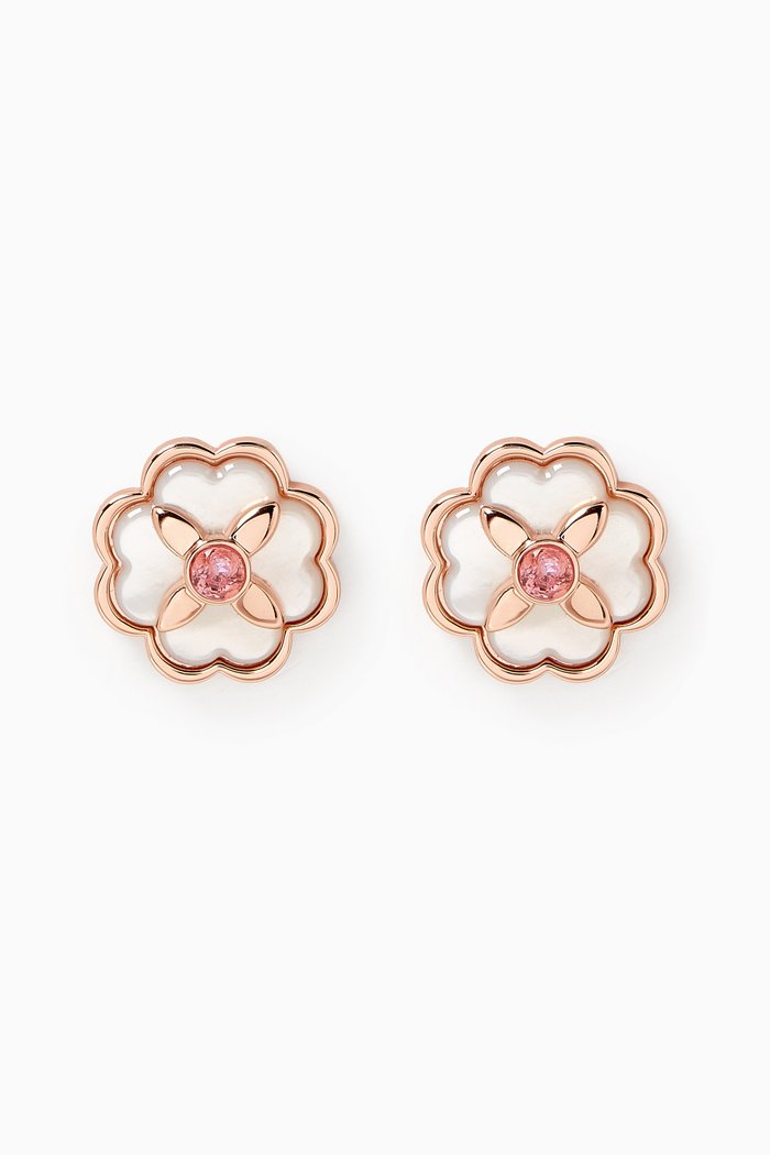 

Heritage Bloom Studs, Pink