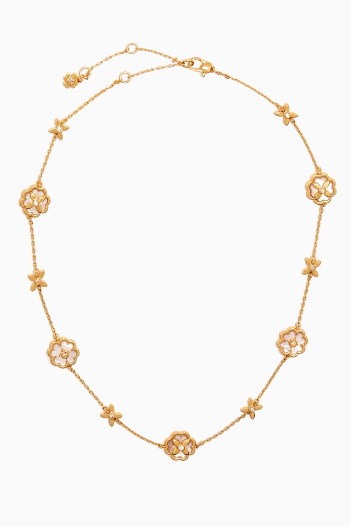 

Heritage Bloom Scatter Necklace, White