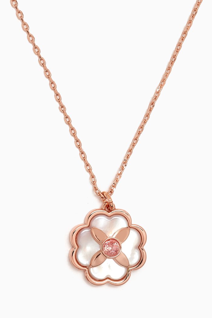 

Heritage Bloom Pendant Necklace, Pink