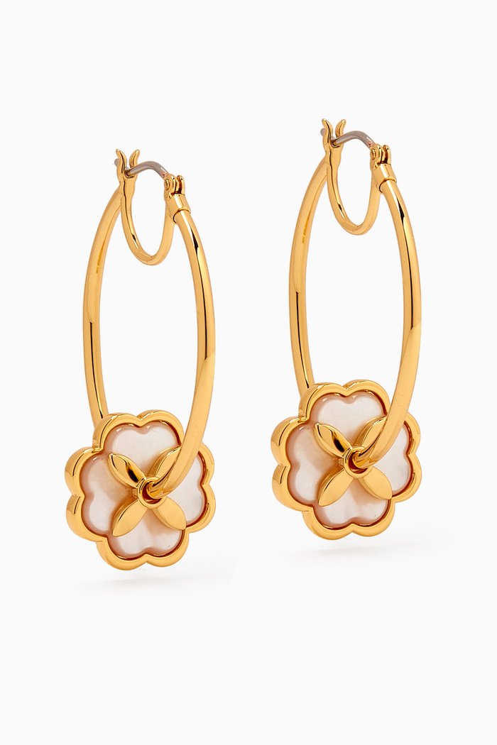 

Heritage Bloom Hoops, White