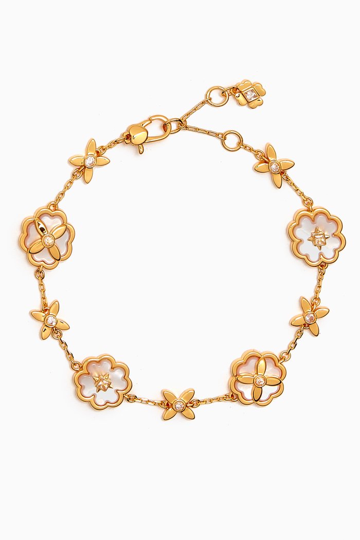 

Heritage Bloom Line Bracelet, White