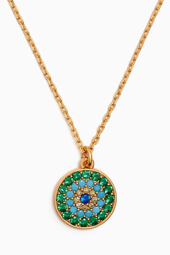 

Evil Eye Mini Pendant Necklace, Green