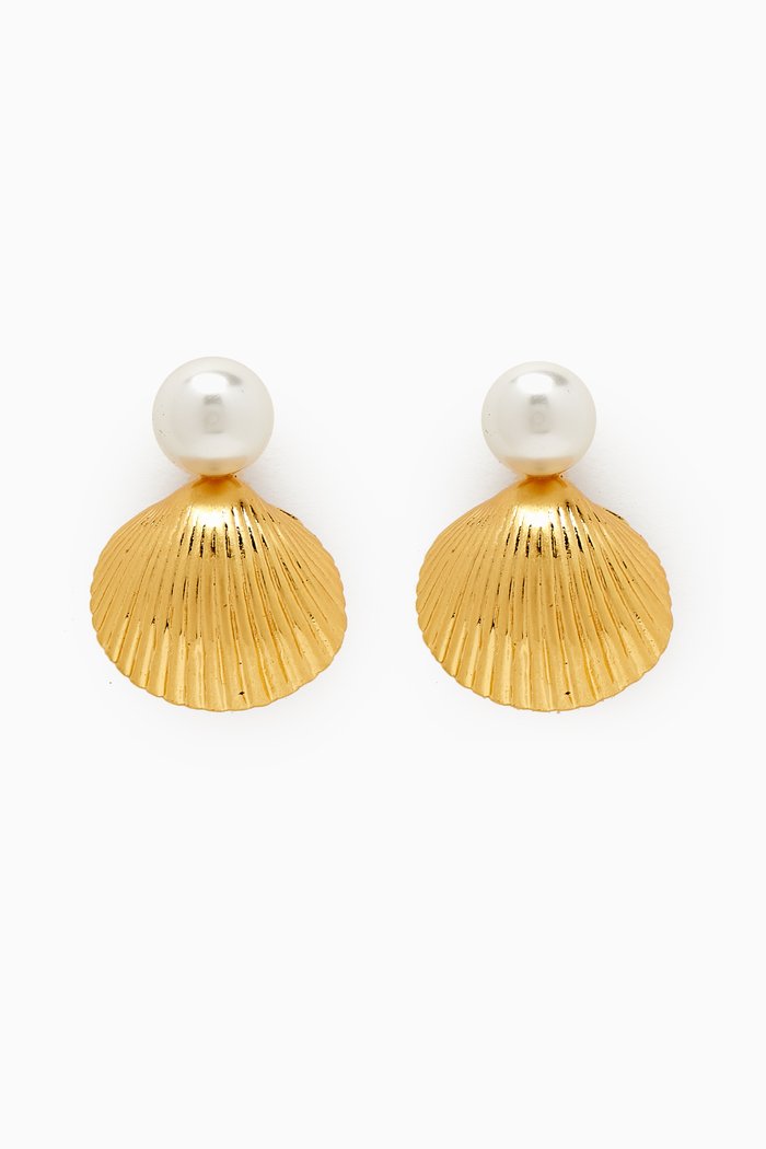 

Reef Treasure Shell Earrings, Multicolour